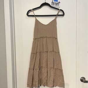 Blush Summery Tiered Babydoll Dress - Size M